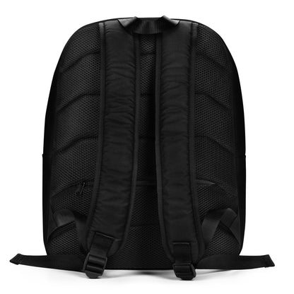 Bloom Minimalist Backpack Black back side