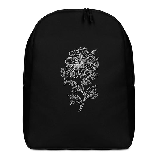 Bloom Minimalist Backpack 'Black' front view