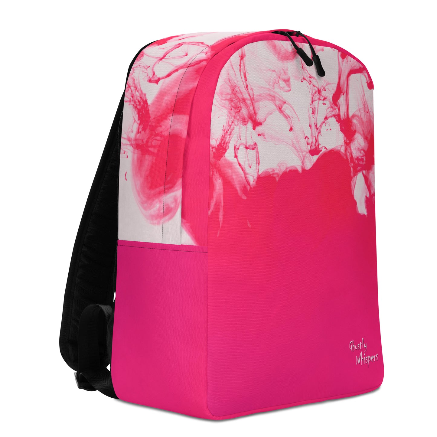 pink minimalist backpack right side