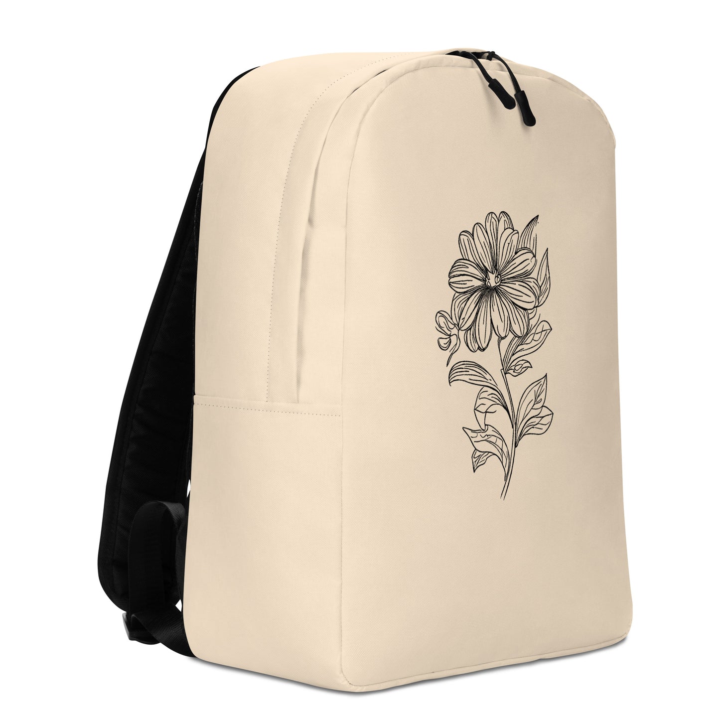 bloom minimalist backpack oyster pink right side