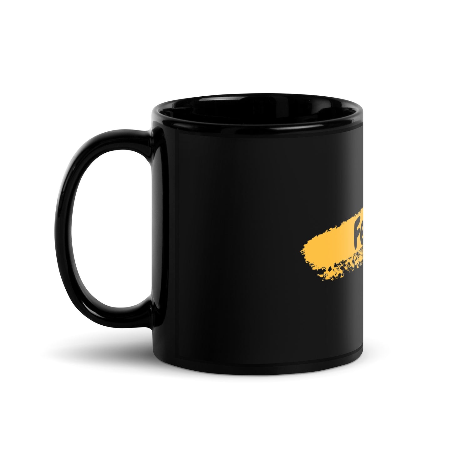 Fencing Black Glossy Mug F10