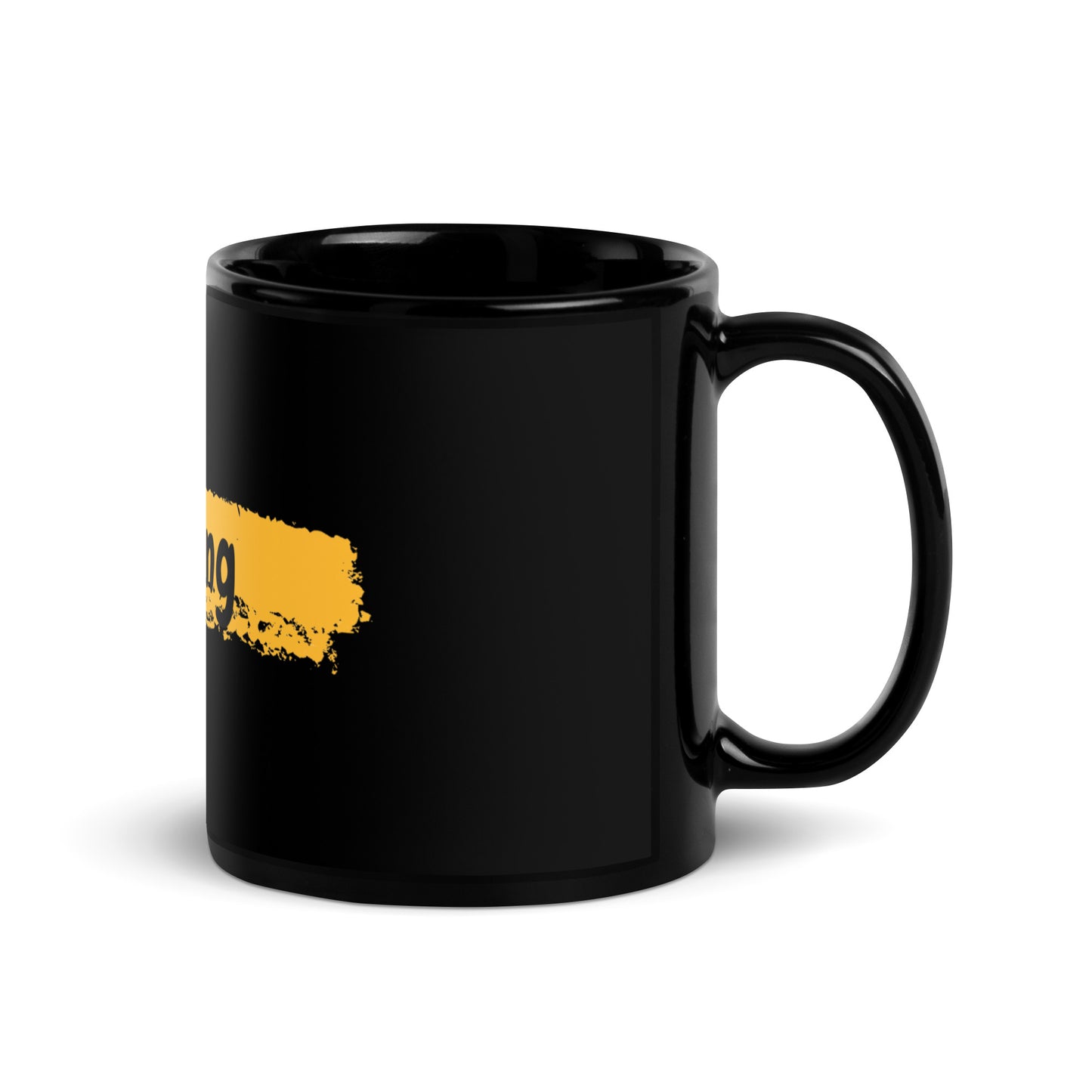 Fencing Black Glossy Mug F10