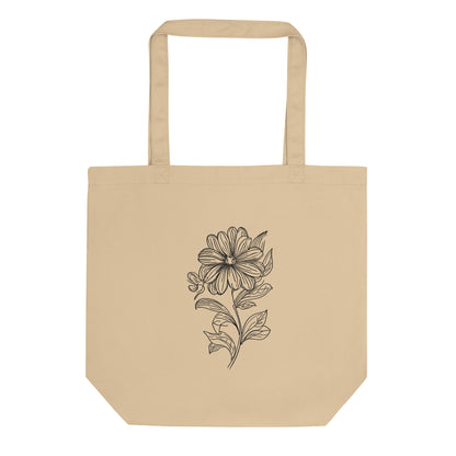 bloom tote bag oyster pink front view