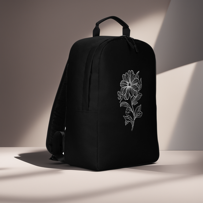 Bloom Minimalist Backpack Black right side