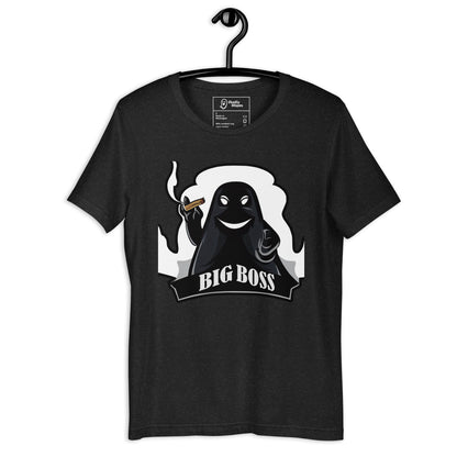 big boss men's t-shirt black heather front view