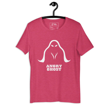 Angry Ghost Unisex t-shirt heather raspberry front side