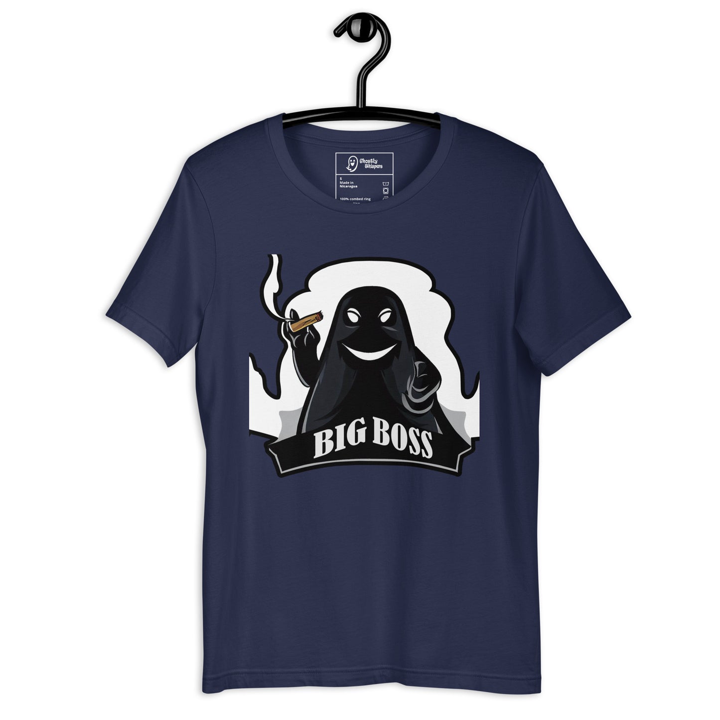 big boss men's t-shirt navy front view