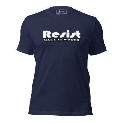 resist t-shirt navy front view