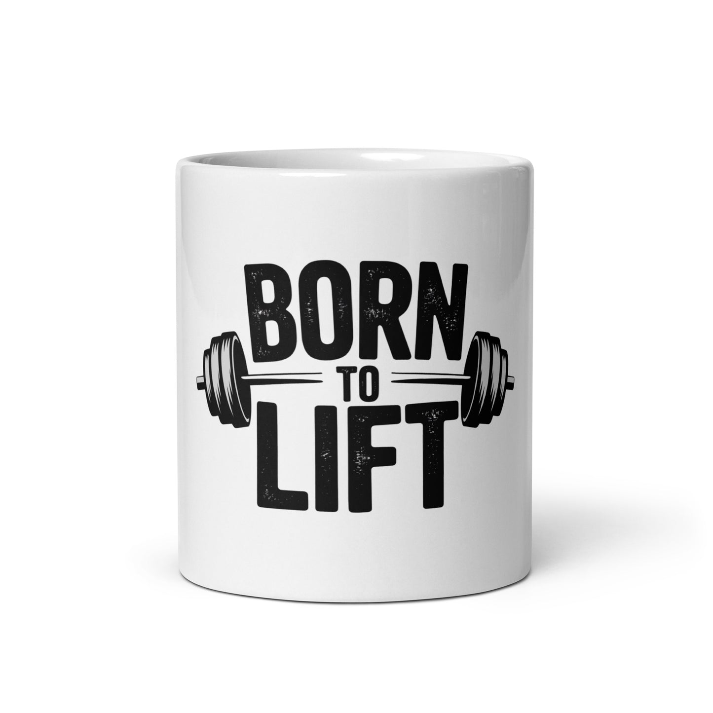 Born To Lift glossy mug