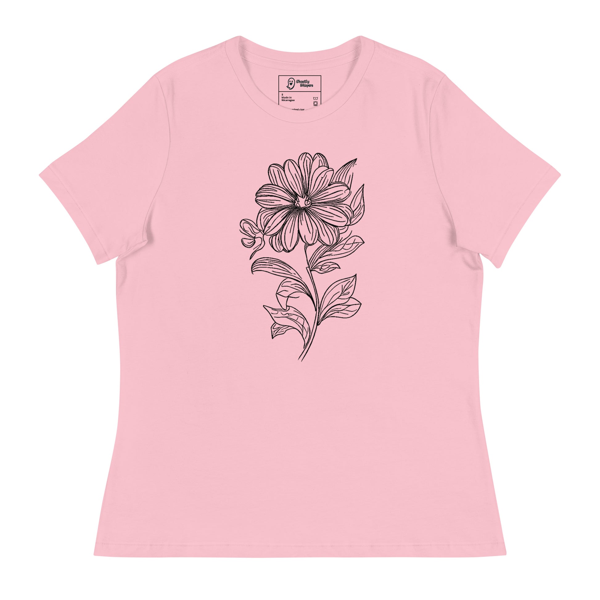 bloom women's t-shirt pink front view