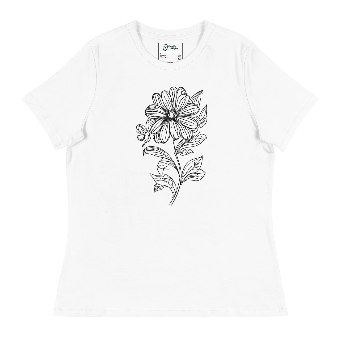 bloom women's t-shirt white front view