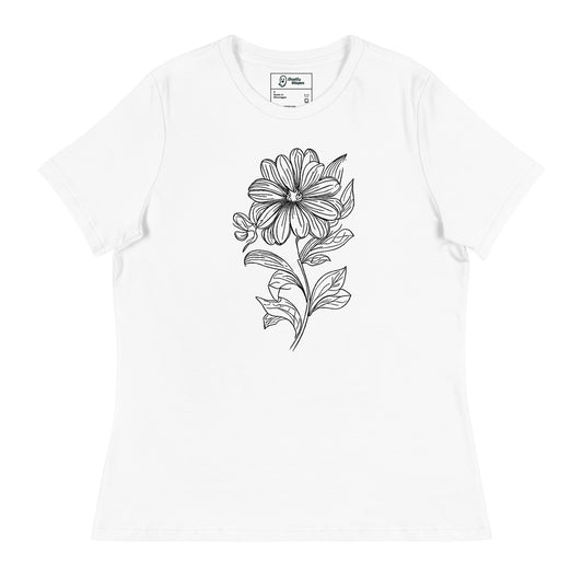 bloom women's t-shirt white front view